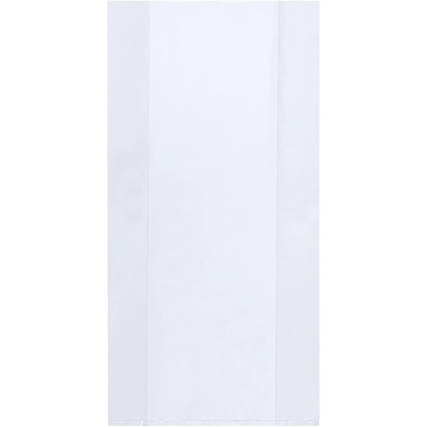 Top Pack Supply Gusseted 1 Mil Poly Bags, 5" x 4" x 24", Clear, (Pack of 1000)