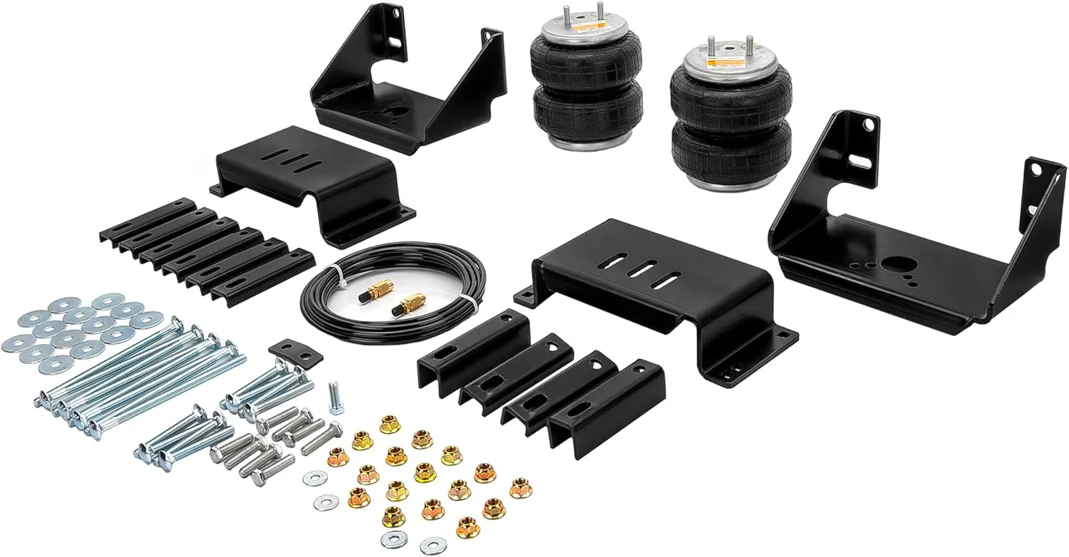 TORQUE Airbag Air Bag Suspension Kit for 1999-2025 Ford F350 F450 (Cab-Chassis only) 2WD 4WD F-350 F-450 Super Duty Rear Helper Bag Spring Towing 5000 lbs (Replaces Firestone Ride Rite 2176) (TR2176)