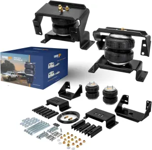 TORQUE Airbag Air Bag Suspension Kit for 1999-2025 Ford F350 F450 (Cab-Chassis only) 2WD 4WD F-350 F-450 Super Duty Rear Helper Bag Spring Towing 5000 lbs (Replaces Firestone Ride Rite 2176) (TR2176)