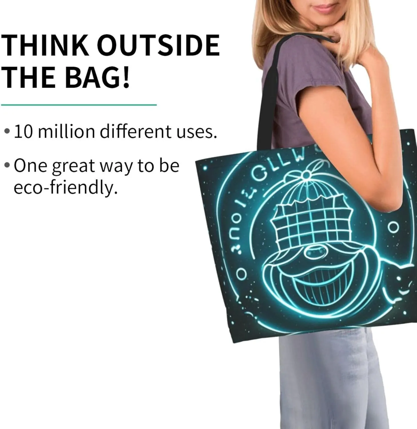 Tote Bag for Women Golf Course Grocery Bag Foldable Shopping Bags Reusable Large Tote Bag