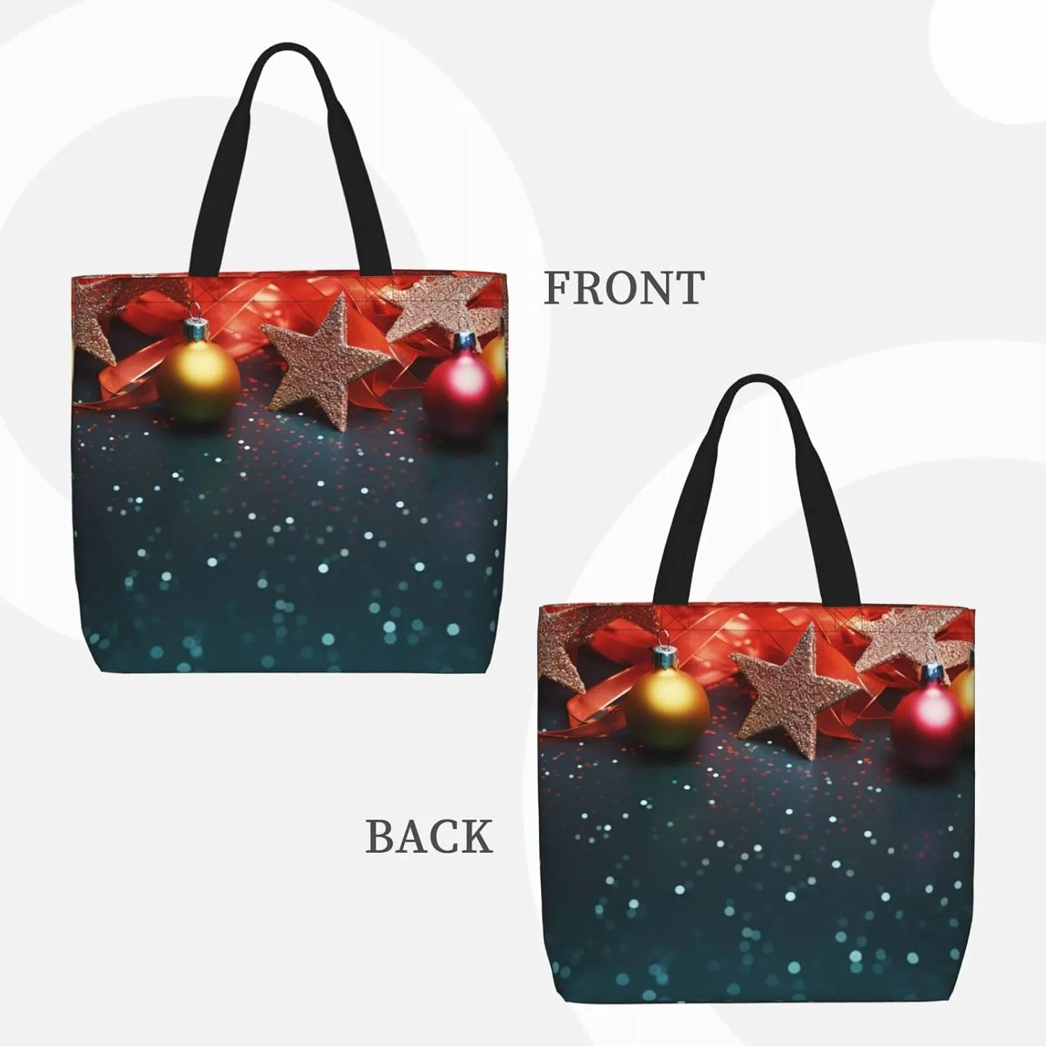 Tote Bag for Women Grocery Bag Reusable Shopping Bag Divided Sea Pathway Handbag Foldable Shoulder Bag