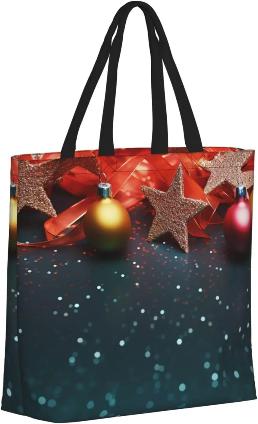 Tote Bag for Women Grocery Bag Reusable Shopping Bag Divided Sea Pathway Handbag Foldable Shoulder Bag