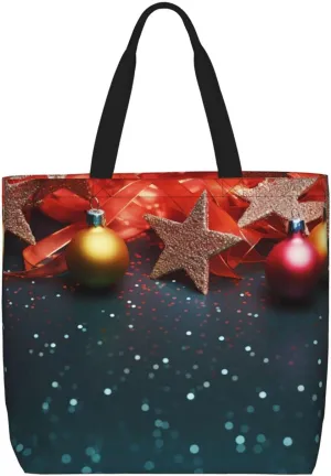 Tote Bag for Women Grocery Bag Reusable Shopping Bag Divided Sea Pathway Handbag Foldable Shoulder Bag
