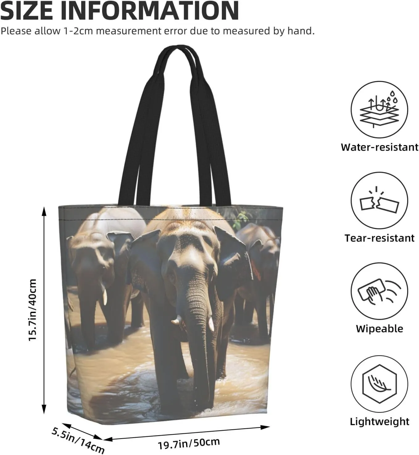 Tote Bag for Women Grocery Bag Reusable Shopping Bag Math question Handbag Foldable Shoulder Bag