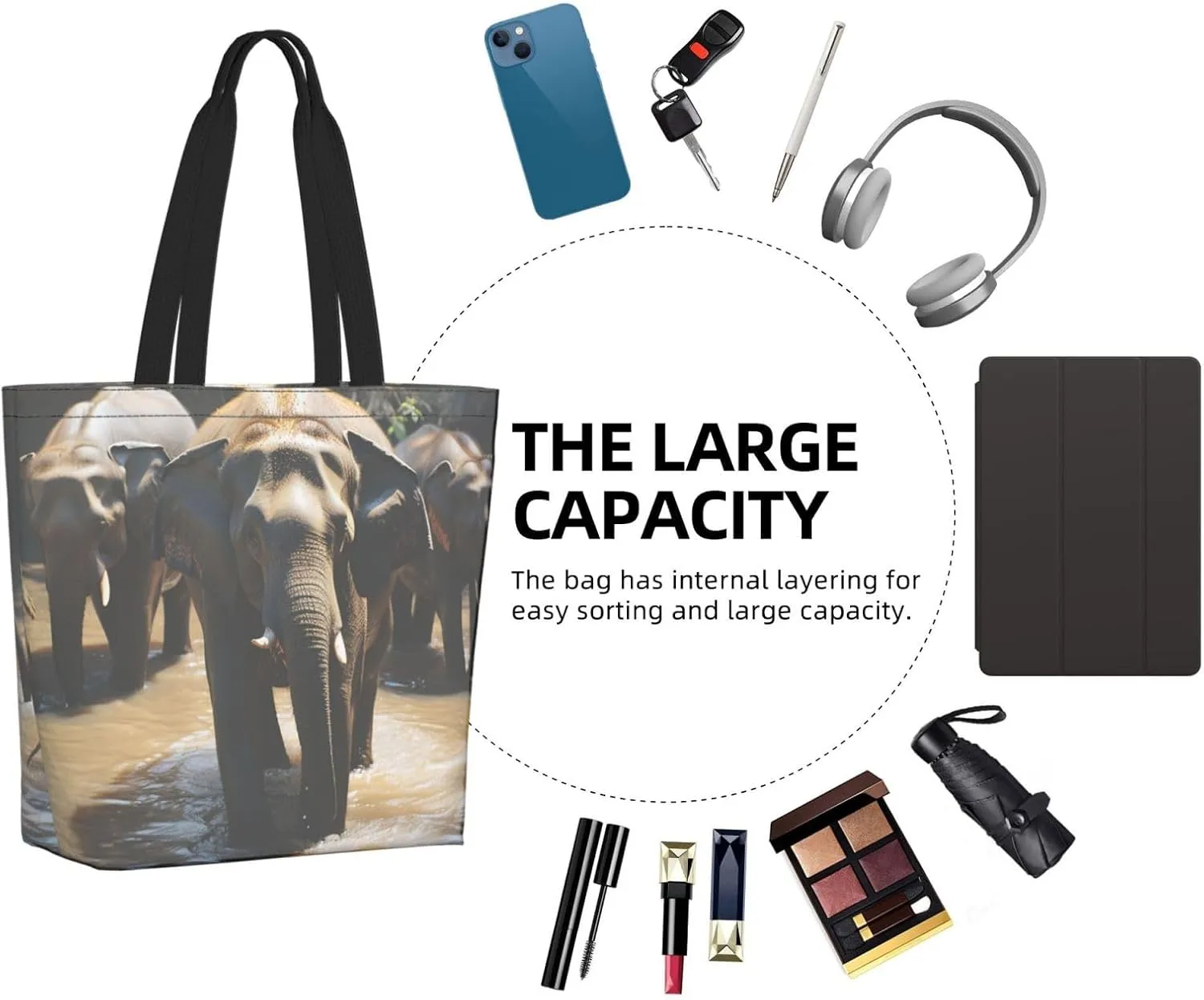 Tote Bag for Women Grocery Bag Reusable Shopping Bag Math question Handbag Foldable Shoulder Bag