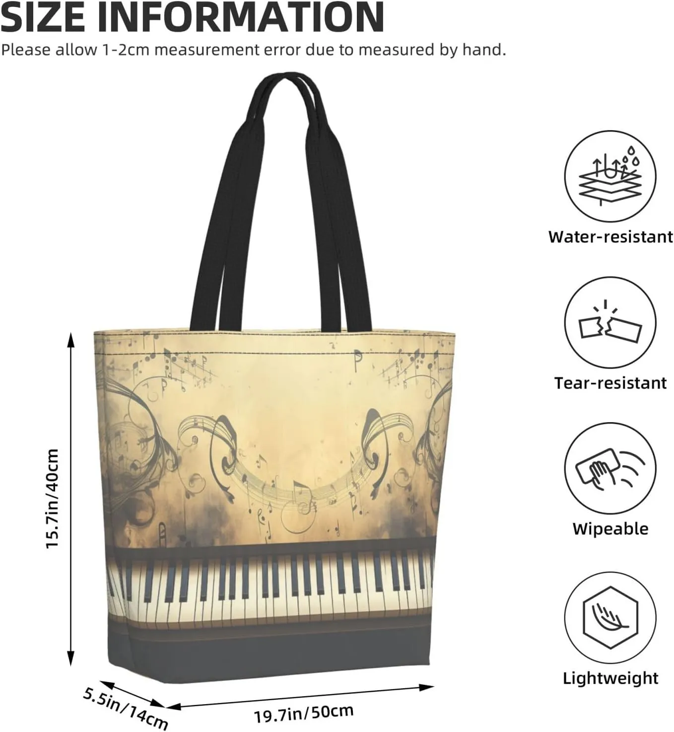 Tote Bag for Women Grocery Bag Reusable Shopping Bag Paint colors Handbag Foldable Shoulder Bag