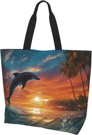 Tote Bag for Women Reusable Grocery Bag Shopping Bag Fluorescent Color Tote Bags Handbag Foldable Shoulder Bag