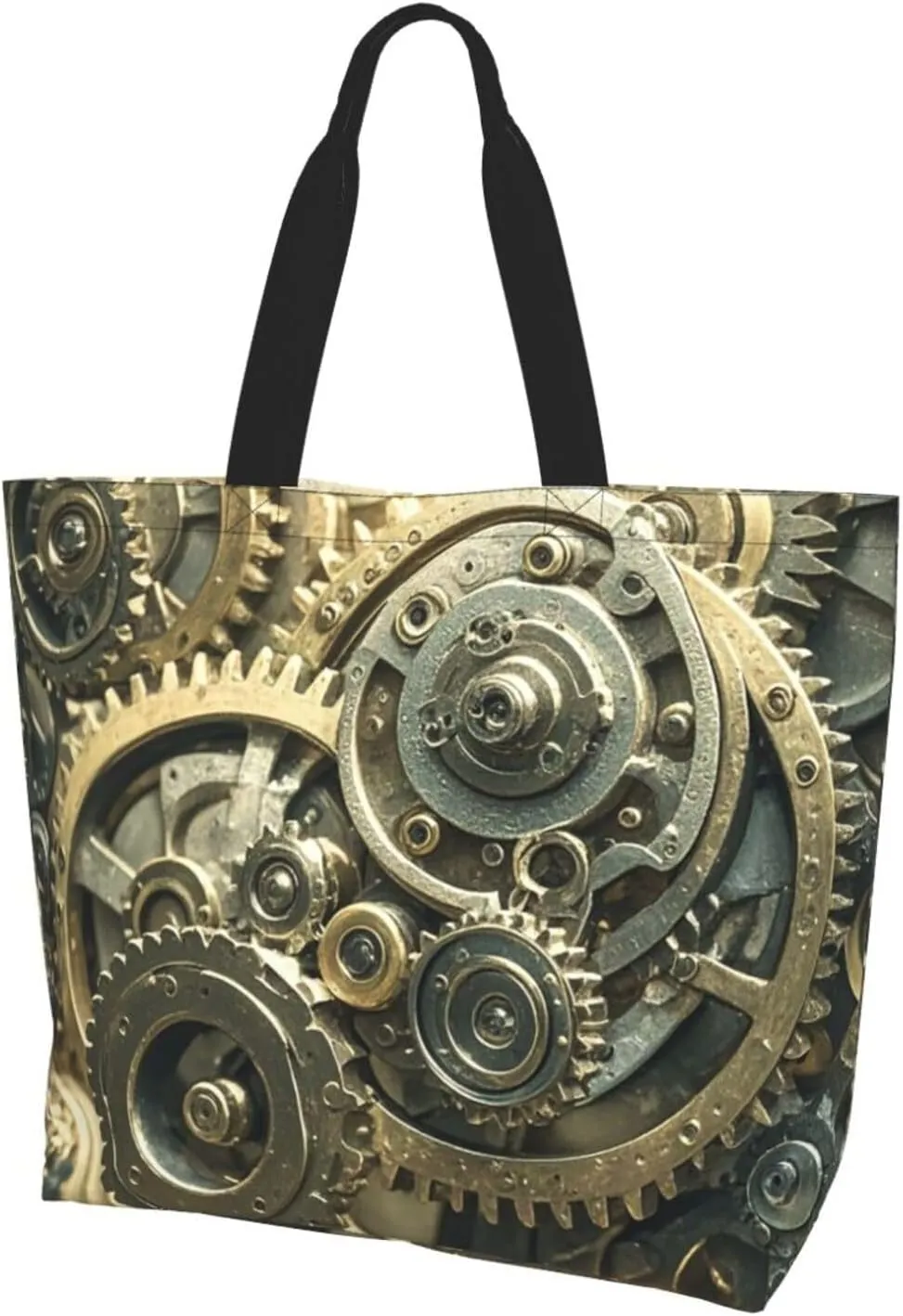 Tote Bag for Women Sunflower Field Sunset Grocery Bag Foldable Shopping Bags Reusable Large Tote Bag