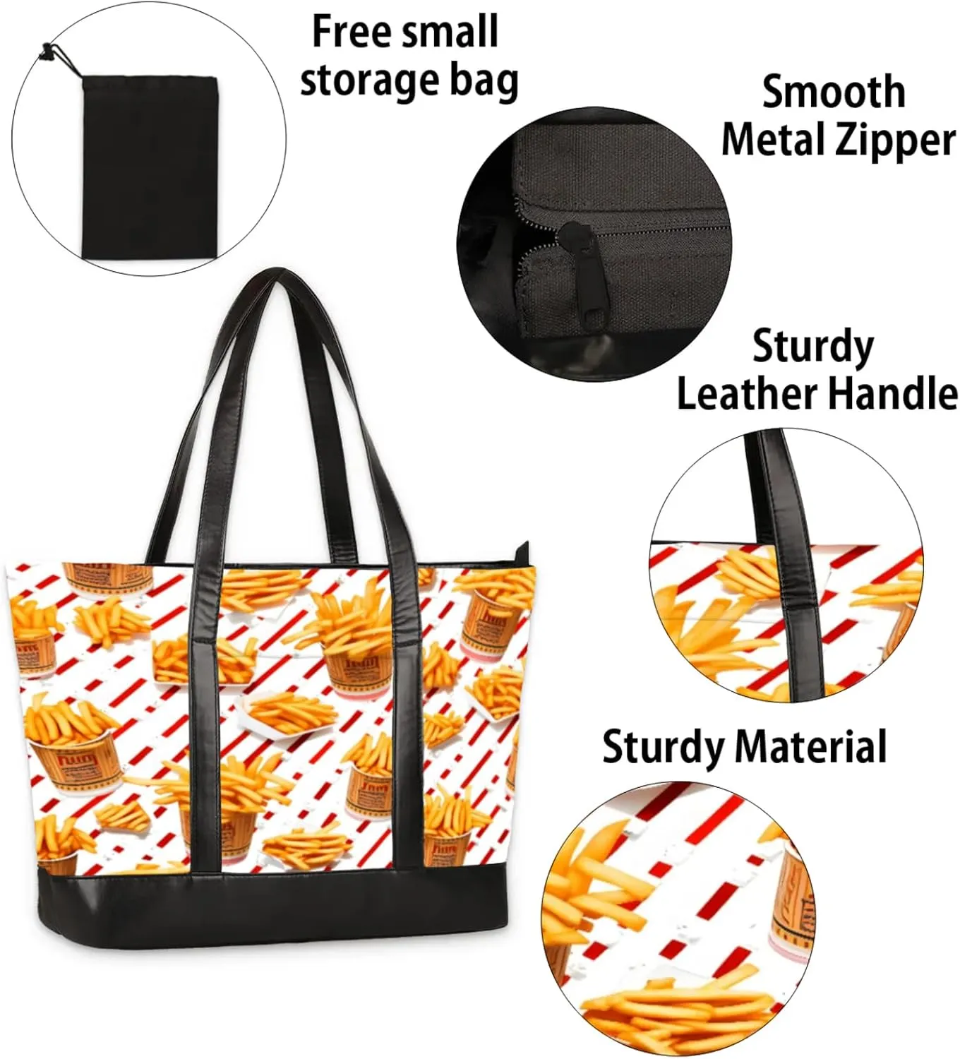Tote Bag for Women with Zipper, Laptop Tote Bags Laptop Sleeve Case Shoulder Bag Messenger Bags