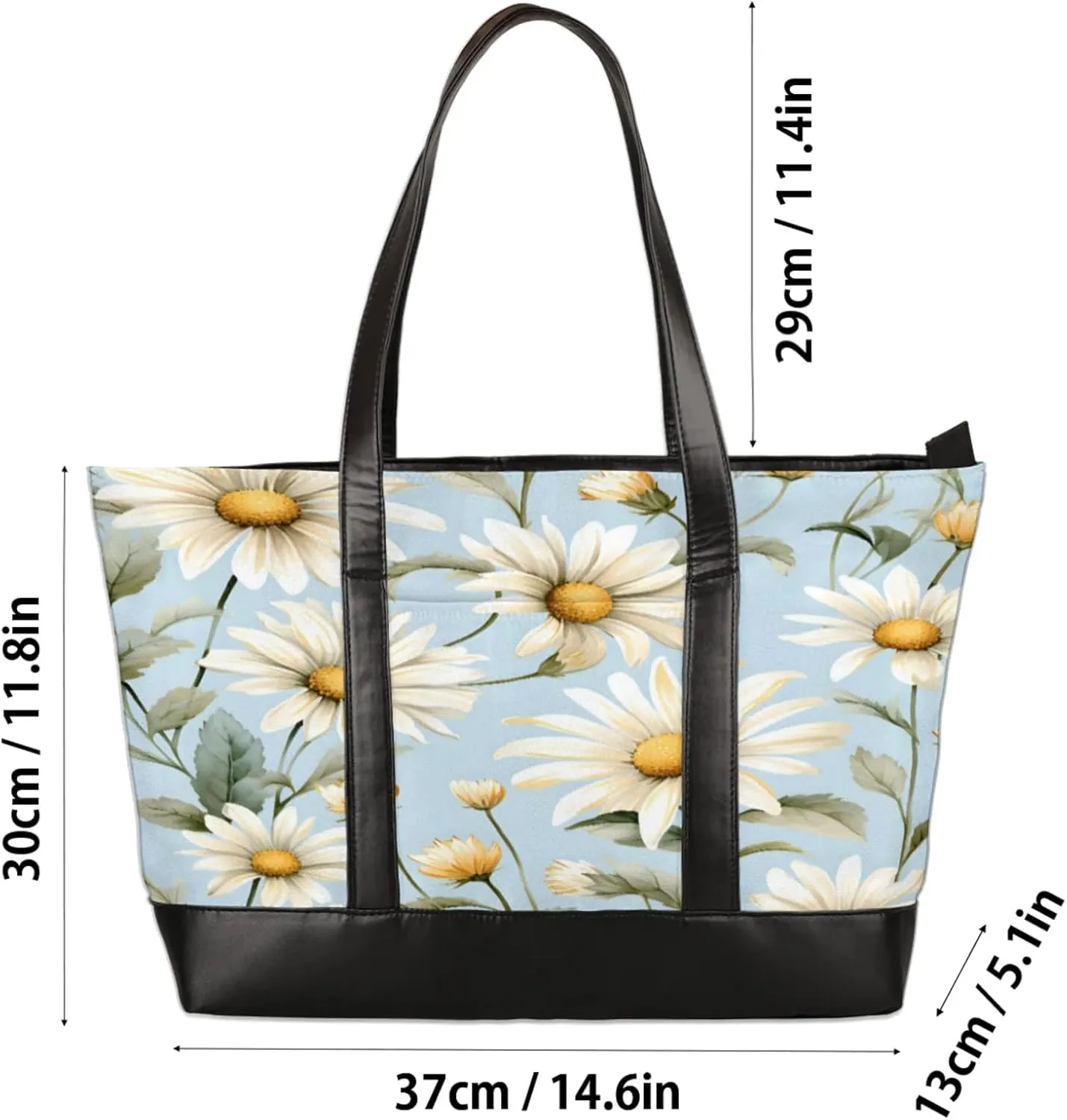 Tote Bag for Women with Zipper, Laptop Tote Bags Laptop Sleeve Case Shoulder Bag Messenger Bags