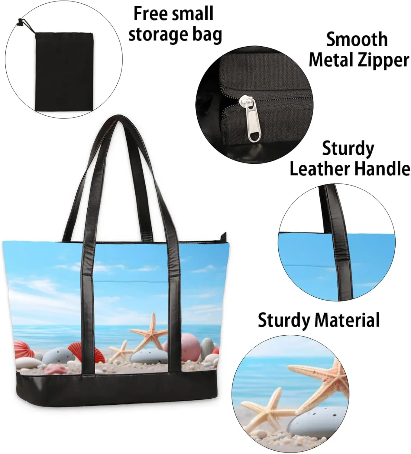 Tote Bag for Women with Zipper, Laptop Tote Bags Laptop Sleeve Case Shoulder Bag Messenger Bags