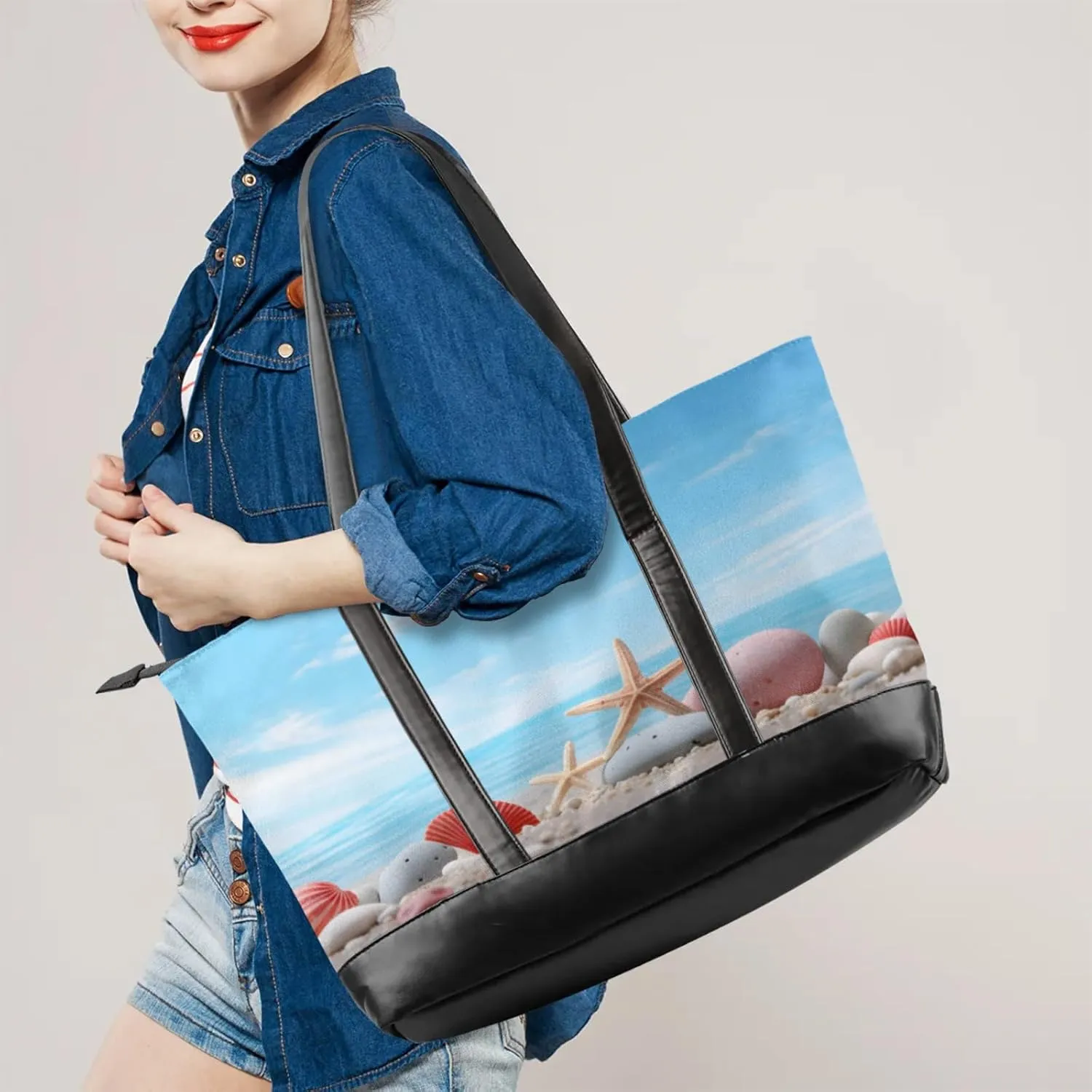 Tote Bag for Women with Zipper, Laptop Tote Bags Laptop Sleeve Case Shoulder Bag Messenger Bags