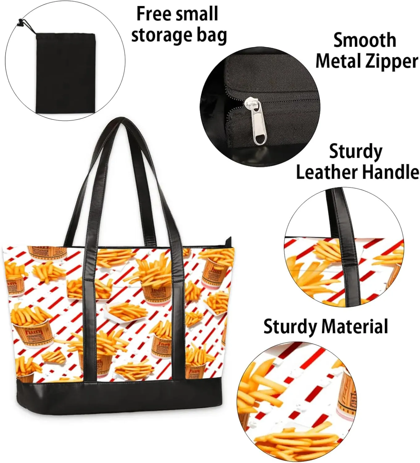 Tote Bag for Women with Zipper, Laptop Tote Bags Laptop Sleeve Case Shoulder Bag Messenger Bags