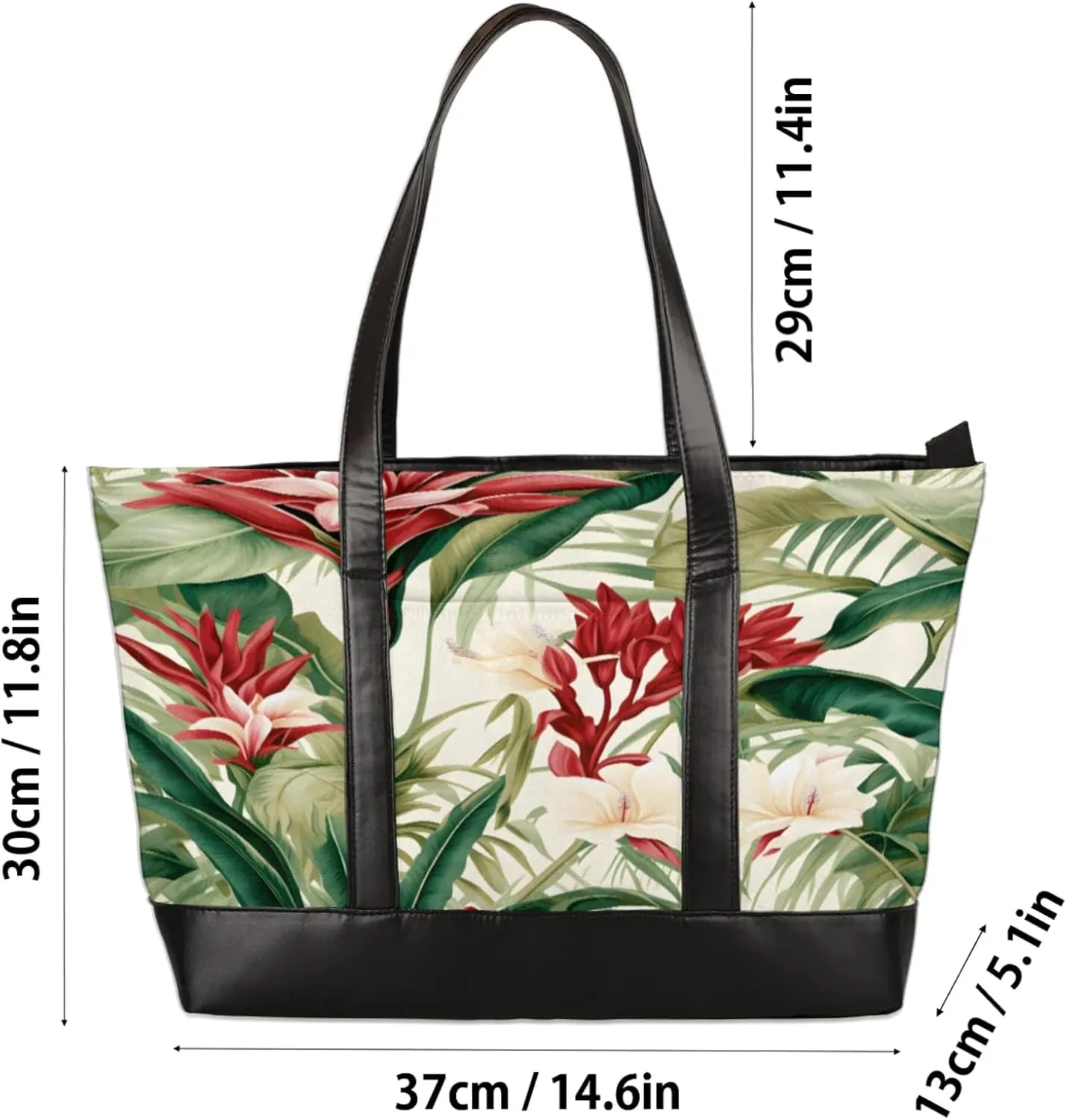 Tote Bag for Women with Zipper, Laptop Tote Bags Laptop Sleeve Case Shoulder Bag Messenger Bags
