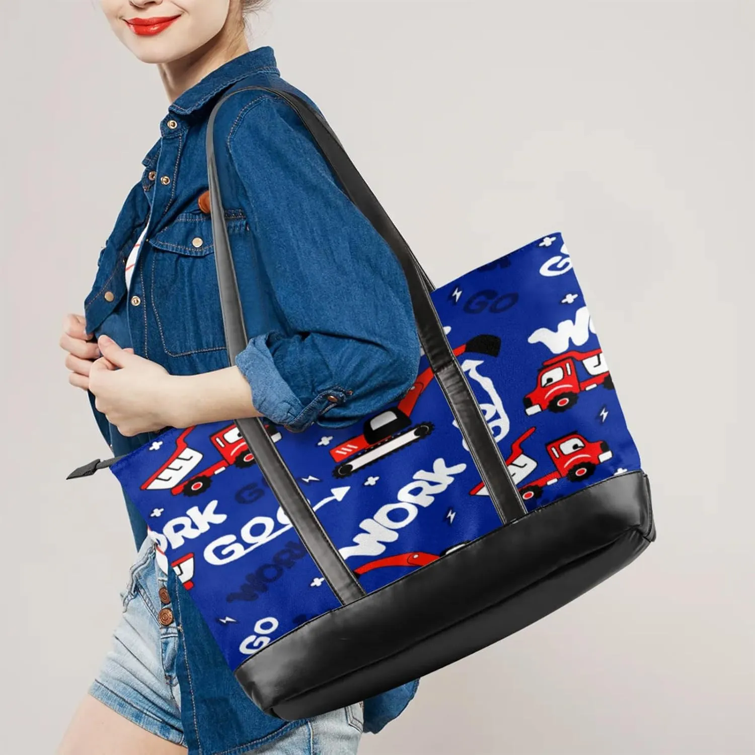 Tote Bag for Women with Zipper, Laptop Tote Bags Laptop Sleeve Case Shoulder Bag Messenger Bags
