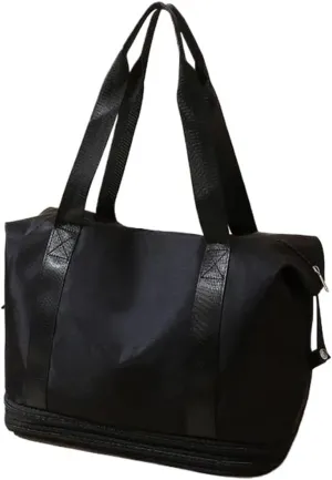 Travel Bags Ladies Shoulder Bags Casual Handbags Double Zipper Expansion Bags Large Women's Bags