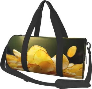 Travel Duffle Bag Potato Chips Weekender Bags For Women Large Capacity Travel Overnight Bags Foldable Carry On Tote Bags Lightweight Sport Gym Bag For Travel/Gift