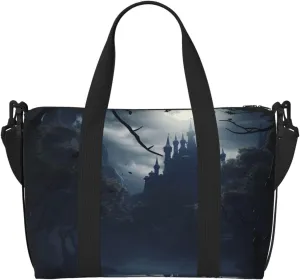 Travel Duffle Bag Weekender Bags for Men Women Adjustable Large Capacity Weekender Overnight Bag Carry On Tote Bags Waterproof Sport Gym Bag for Travel Yoga, Scared Night Garden Moon Light, One Size