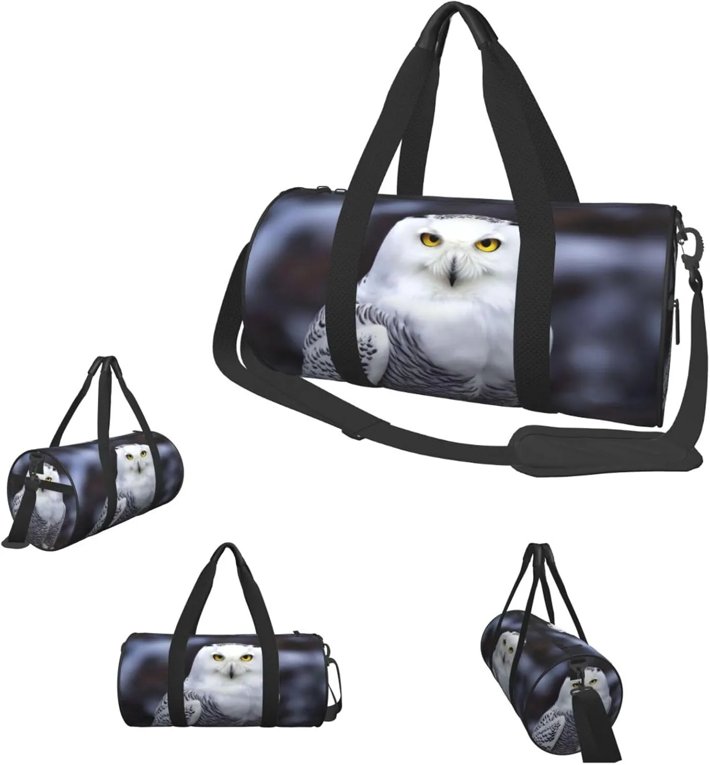Travel Duffle Bag Weekender Bags For Men Women With Shoe Compartment Large Capacity Weekender Overnight Bag Arctic Owl Carry On Tote Bags Sport Gym Bag For Travel Yoga