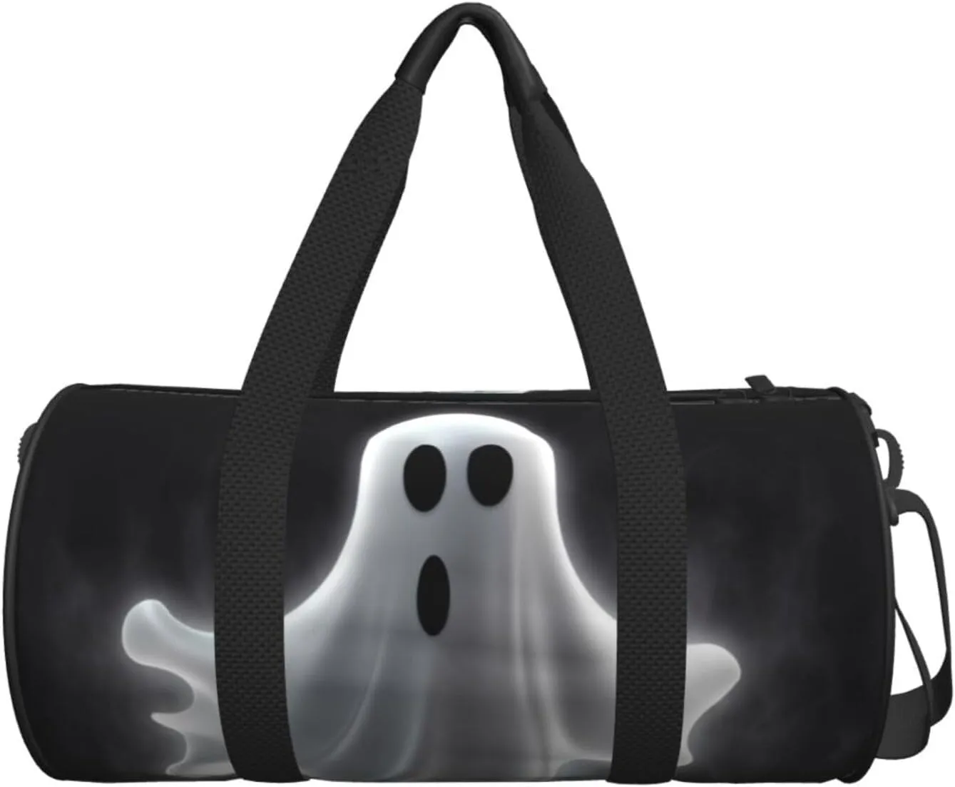 Travel Duffle Bag Weekender Bags For Men Women With Shoe Compartment Large Capacity Weekender Overnight Bag Black And Halloween Ghost Carry On Tote Bags Sport Gym Bag For Travel Yoga