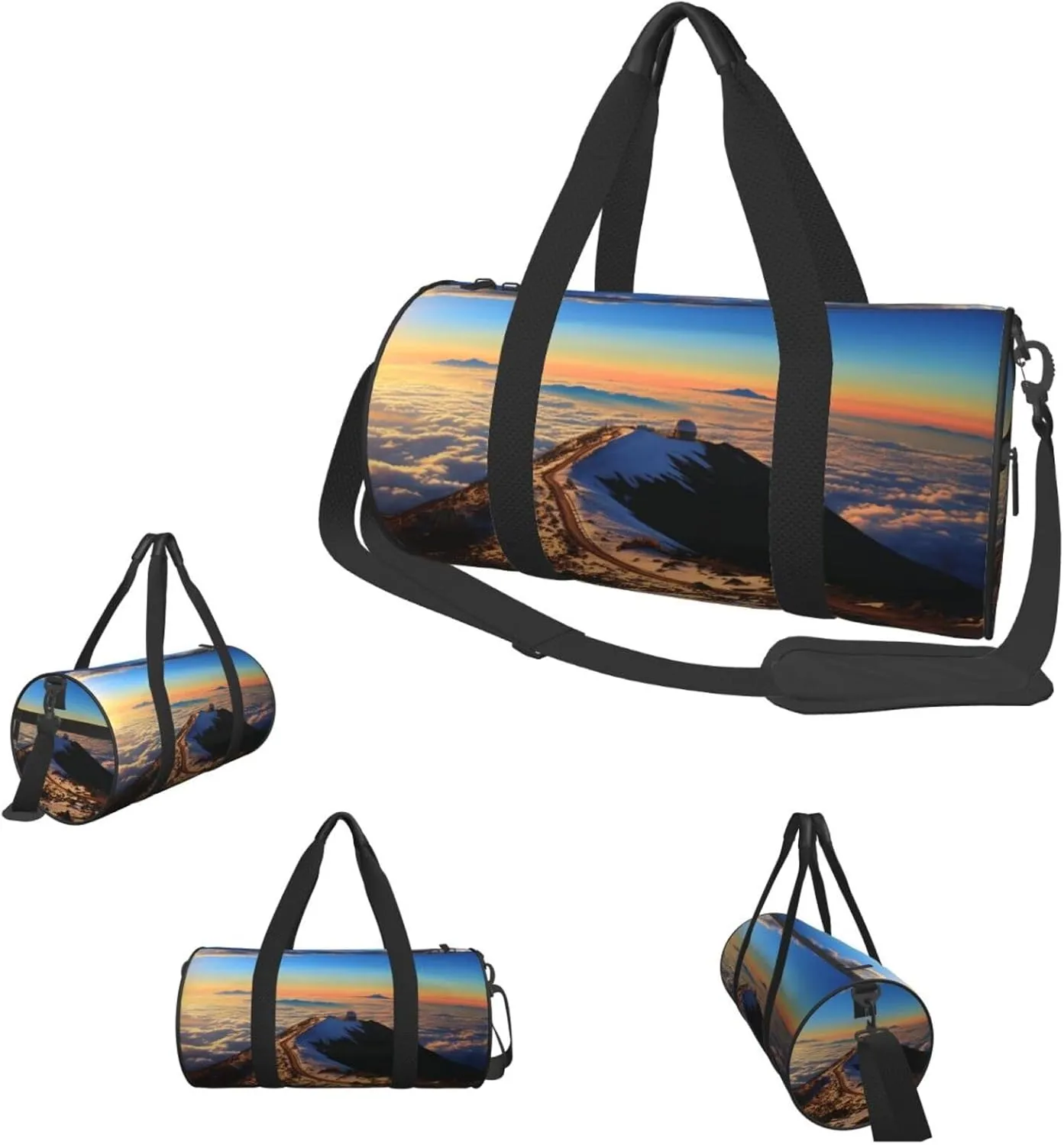 Travel Duffle Bag Weekender Bags For Men Women With Shoe Compartment Large Capacity Weekender Overnight Bag Mauna Kea Summit Sunset Carry On Tote Bags Sport Gym Bag For Travel Yoga