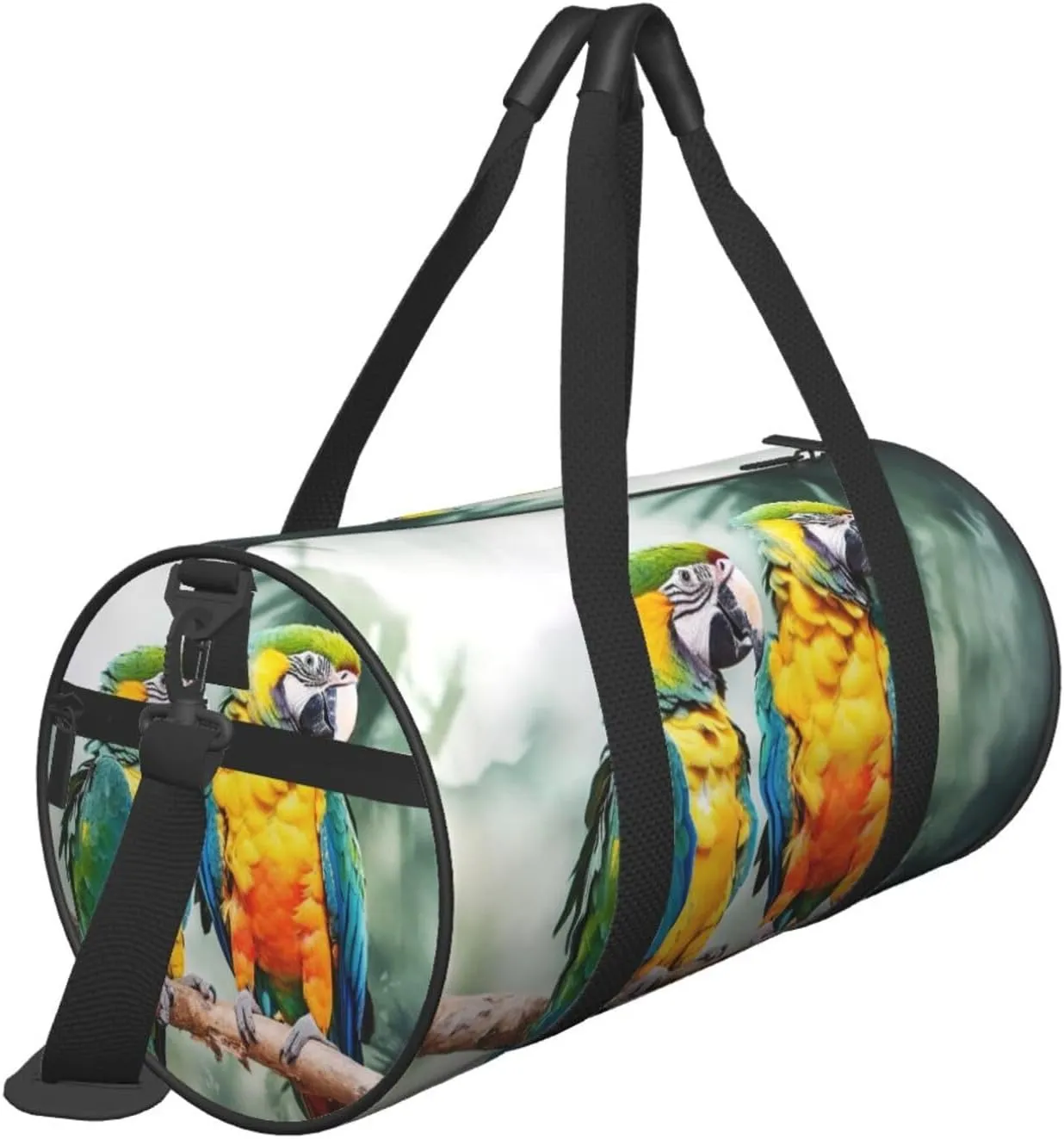 Travel Duffle Bag Weekender Bags For Men Women With Shoe Compartment Large Capacity Weekender Overnight Bag Parrots Carry On Tote Bags Sport Gym Bag For Travel Yoga
