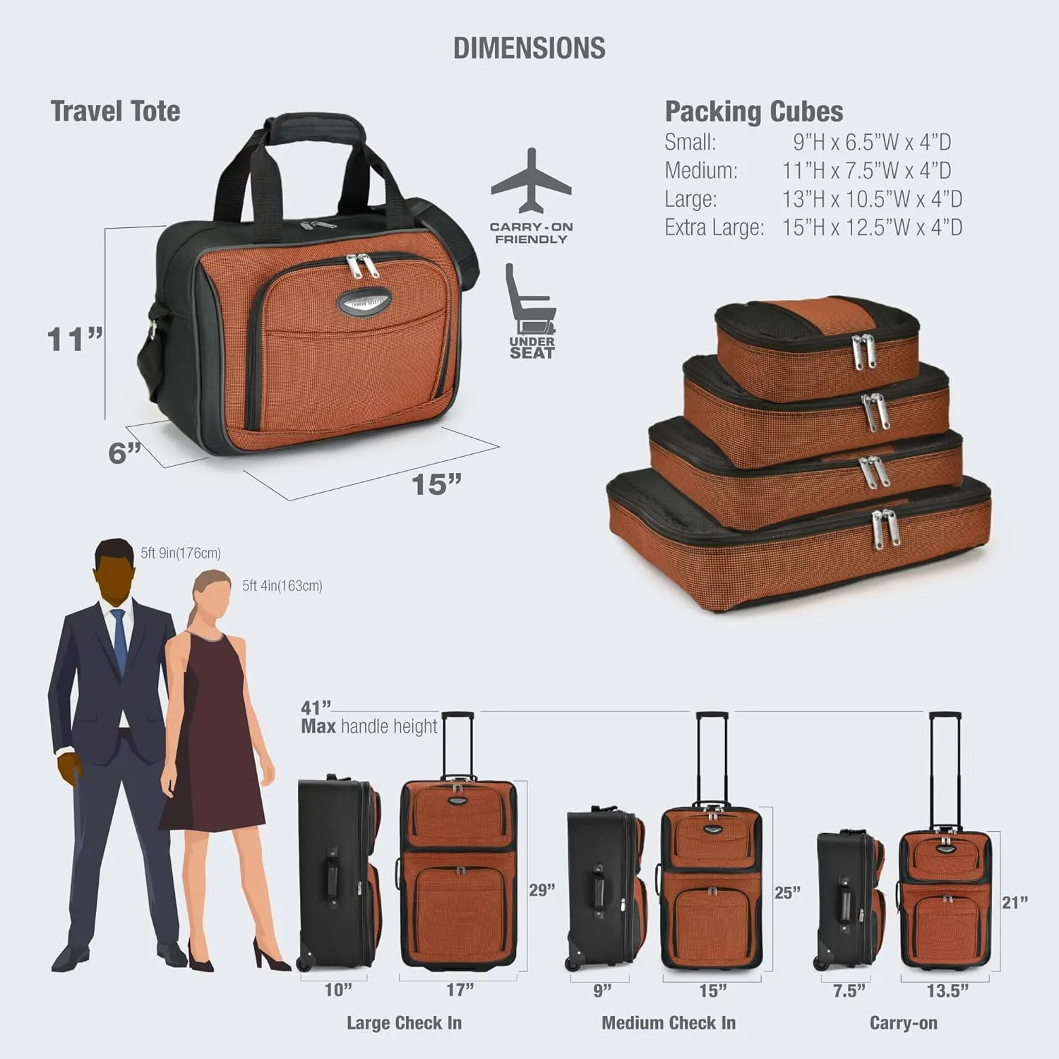 Travel Select Amsterdam Expandable Rolling Upright Luggage, Burgundy, 8-Piece Set