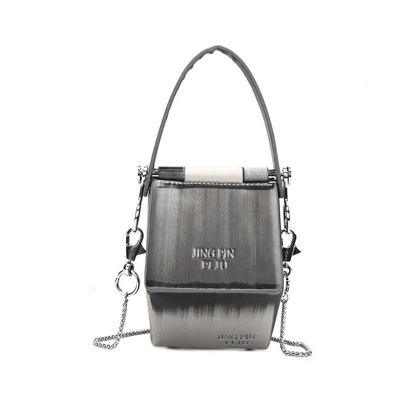 Trend Laser Box Bag Chain Shoulder Slung
