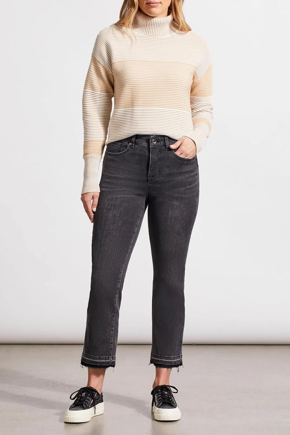 Tribal Women's Sophia Curvy Micro Flare Jeans