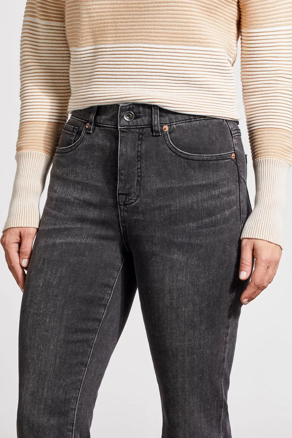 Tribal Women's Sophia Curvy Micro Flare Jeans