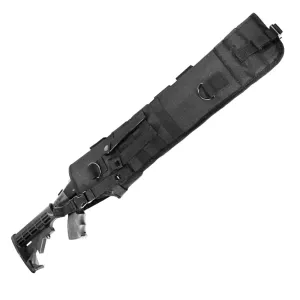 Trinity scabbard for Mossberg 500 Pump Tactical case Hunting Storage Soft Range molle Holster Bag Shoulder Military Security ATV Horse Motorcycle Truck Quad Carry Padded Bag Black 25 inches.