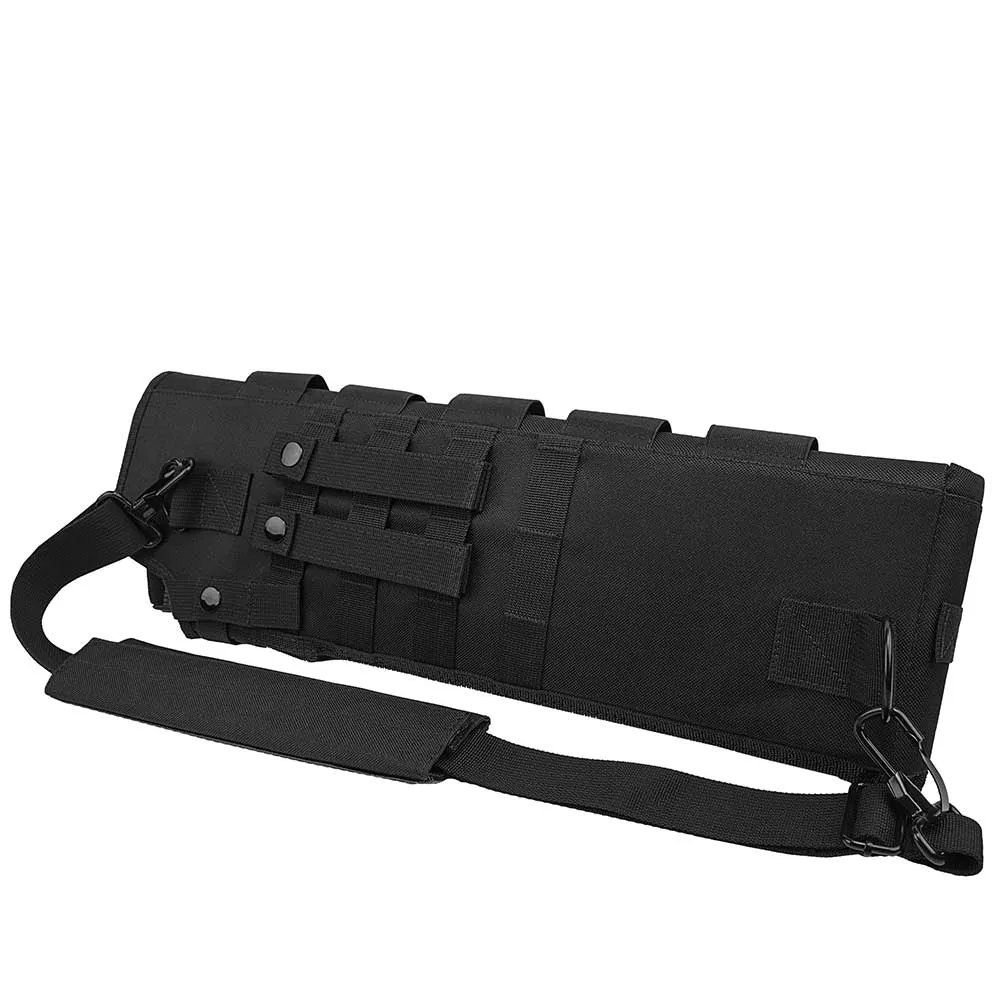 Trinity scabbard for Mossberg 500 Pump Tactical case Hunting Storage Soft Range molle Holster Bag Shoulder Military Security ATV Horse Motorcycle Truck Quad Carry Padded Bag Black 25 inches.