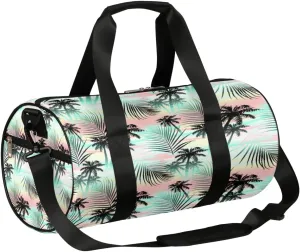 Tropical Tree Abstract Gym Bag Small Gym Duffel Bags for Men Women Overnight Weekender Bag Lightweight Sport Duffle Bag Carry On Gymbag