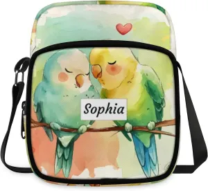 TropicalLife Personalized Crossbody Bag for Women Men Custom Name Messenger Bags
