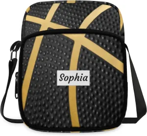 TropicalLife Personalized Crossbody Bag for Women Men Custom Name Messenger Bags