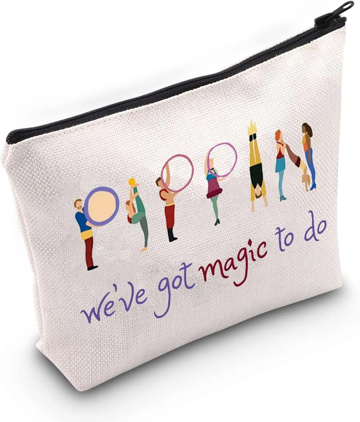 TSOTMO Musical Zipper Pouch Music and Lyrics Bag We've Got Magic To Do Cosmetic Bag for Musical Lovers Theater Show Drama Gift (magic)