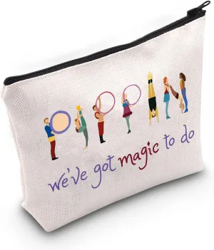 TSOTMO Musical Zipper Pouch Music and Lyrics Bag We've Got Magic To Do Cosmetic Bag for Musical Lovers Theater Show Drama Gift (magic)