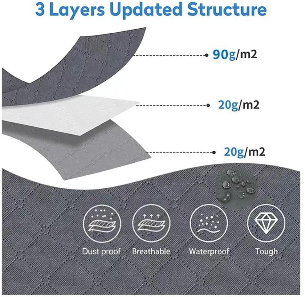 TTIO Clothes Storage Bags 8 Pack Storage Bins Foldable Blanket Storage Bags Storage Containers for Organizing Bedroom Closet Clothing Pillows and Toys with Lids and Reinforced Handle(Grey)