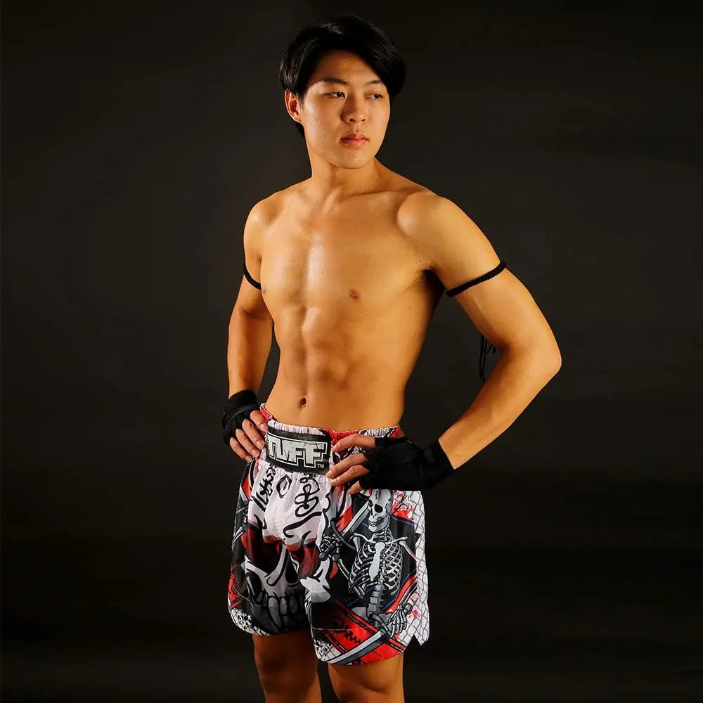Tuff Sport Boxing Muay Thai Shorts Dragon Skull Kick Martial Arts Training Gym Clothing Trunks