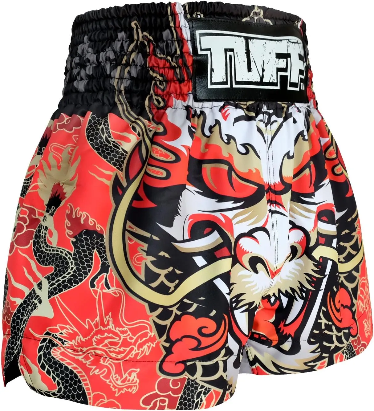 Tuff Sport Boxing Muay Thai Shorts Dragon Skull Kick Martial Arts Training Gym Clothing Trunks