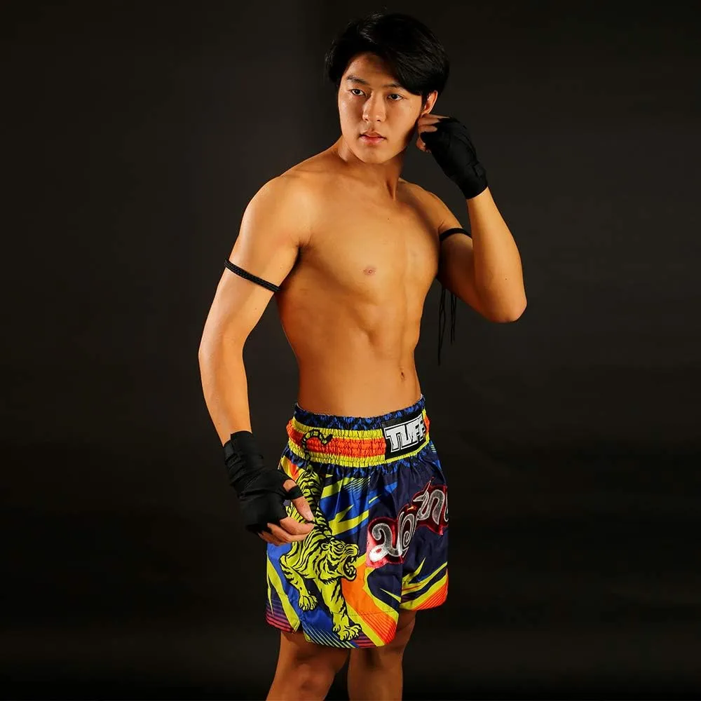 Tuff Sport Boxing Muay Thai Shorts Tiger Kick Martial Arts Training Gym Clothing Trunks