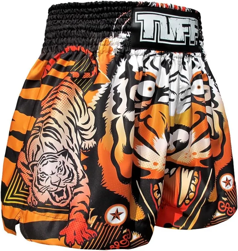 Tuff Sport Boxing Muay Thai Shorts Tiger Kick Martial Arts Training Gym Clothing Trunks
