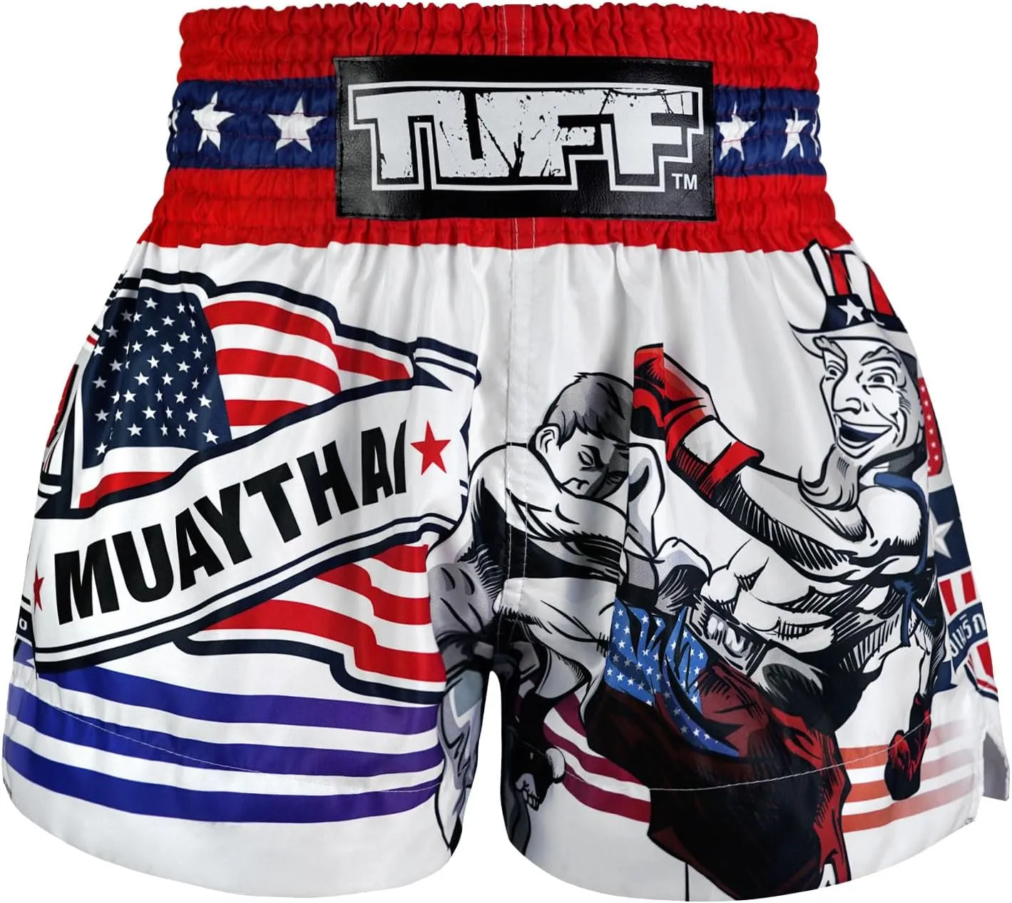 Tuff Sport Muay Thai Boxing Shorts MMA Kickboxing Traditional Nation Shorts