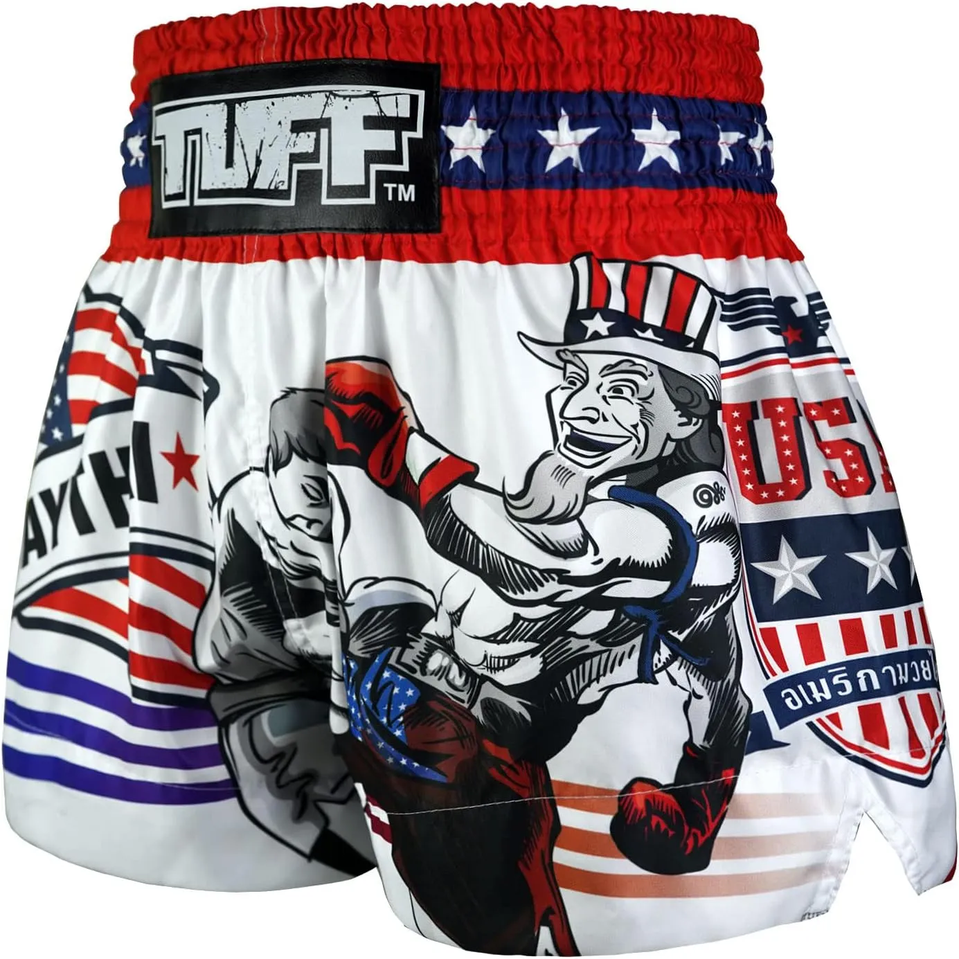 Tuff Sport Muay Thai Boxing Shorts MMA Kickboxing Traditional Nation Shorts