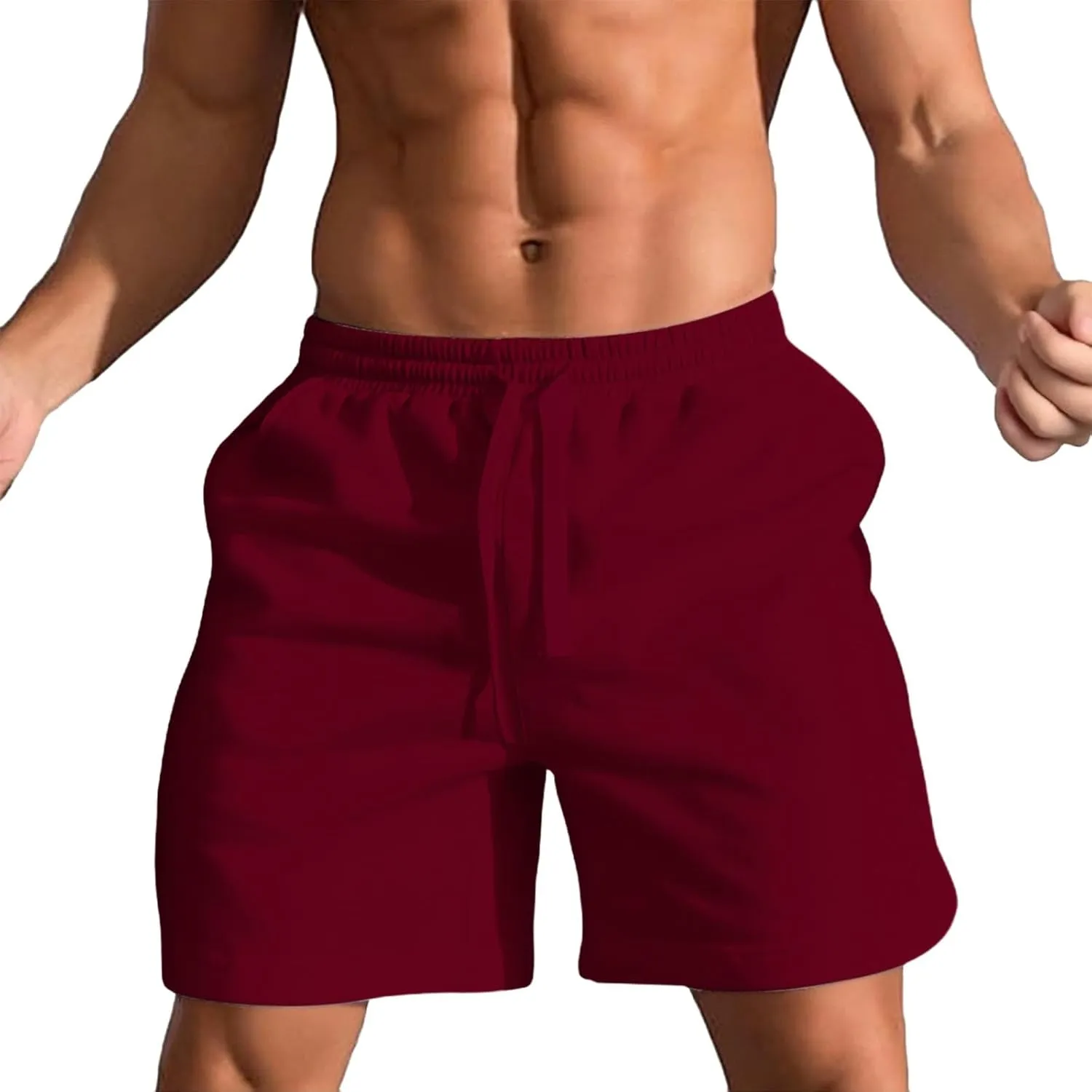 Twill Shorts Loose Sports Beach Basketball Drawstrings Loose Five Point Shorts Mens Athletic Wear Mens 9 Inch