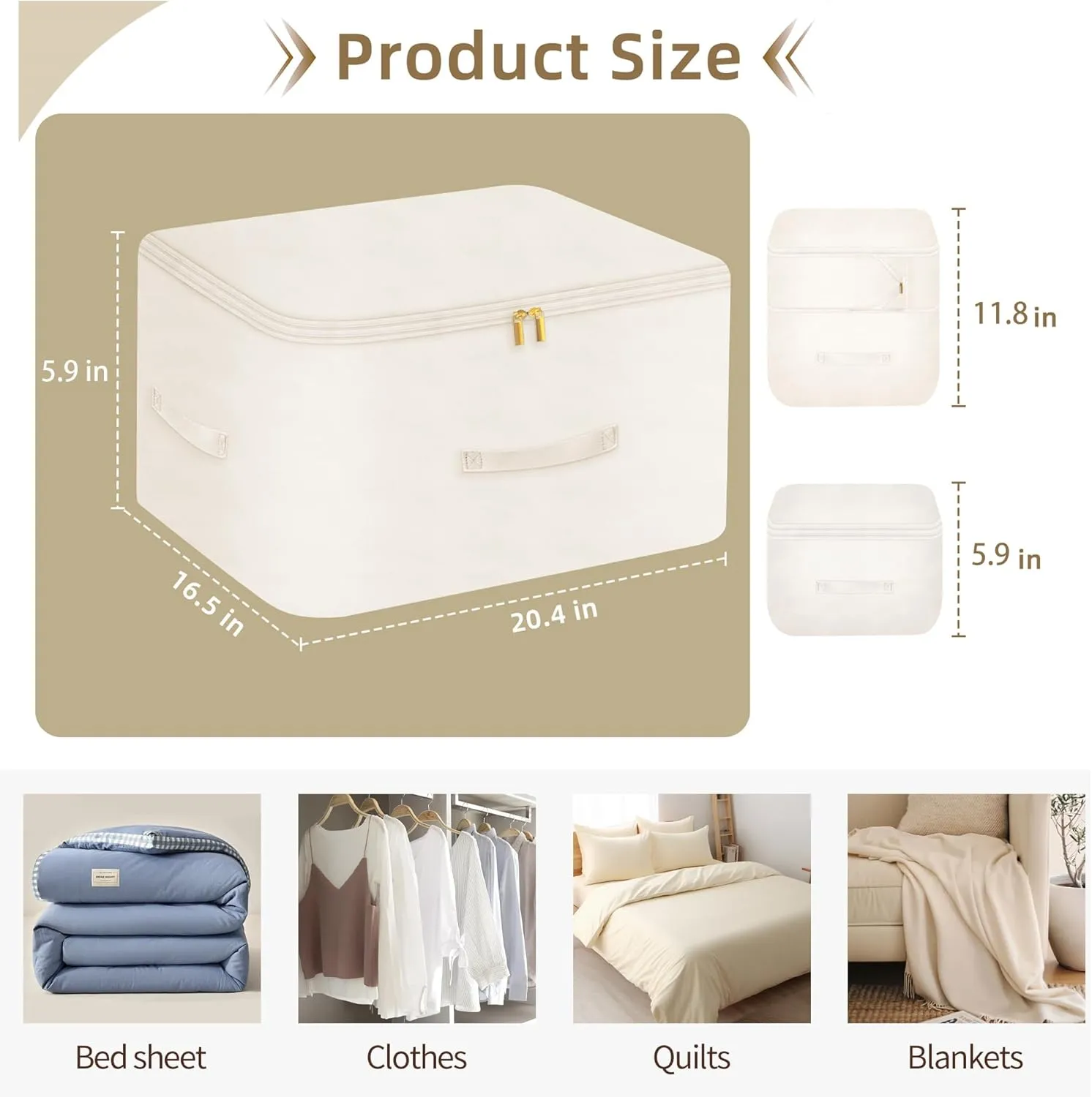 Ultra Space Saving Self Compression Organizer, Comforter Storage Bag for Clothes, Blankets, Pillows, Duvet, Comforters, Bedding Sets and Much More (Pink,L - 54 * 42 * 30cm)