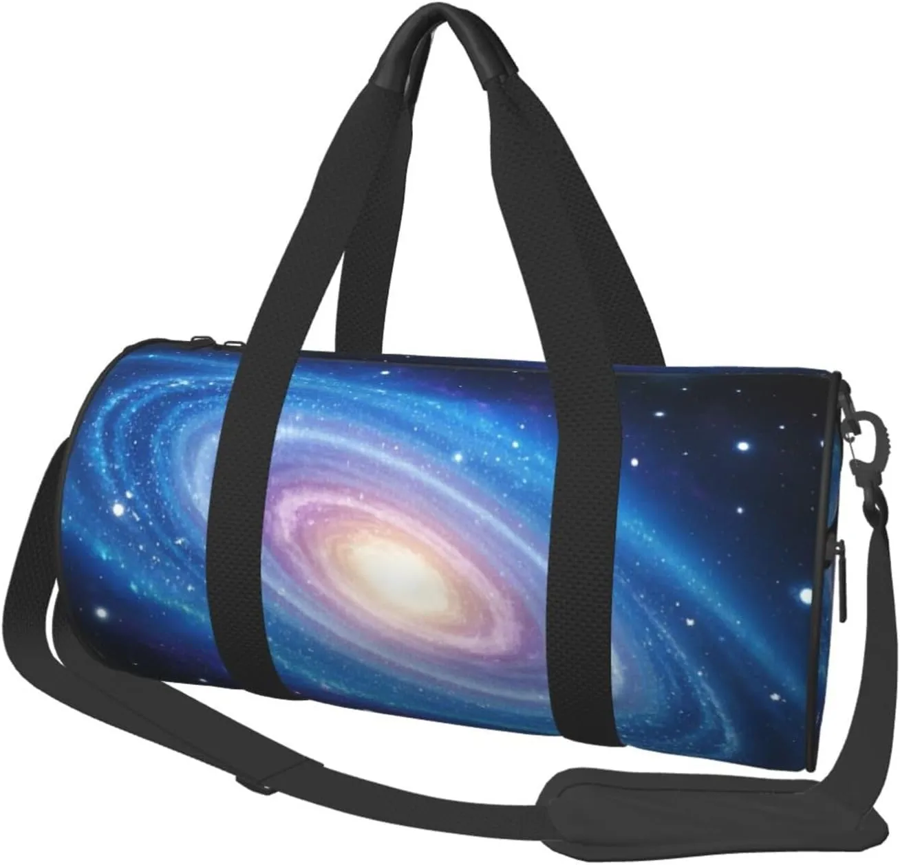 Universe Galaxy Print Round Large Capacity Travel Luggage Bags,Men's and Women's Hand-Held Travel Clothing Bags