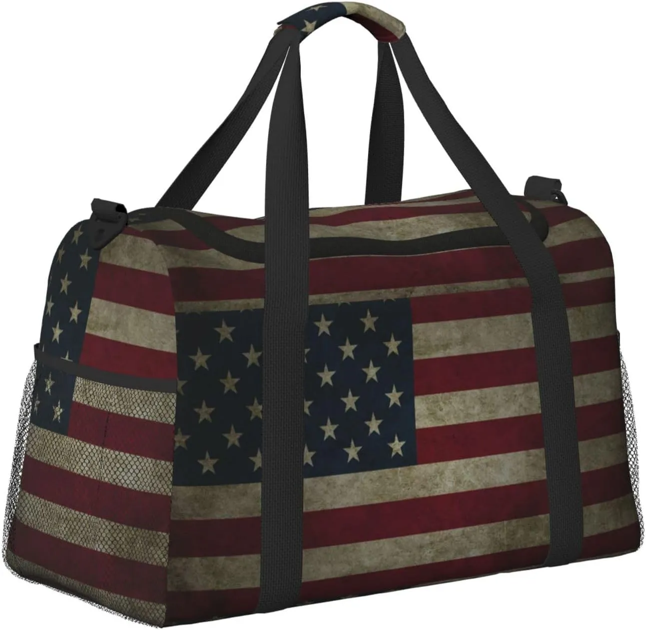 Usa Flag Travel Duffel Bag Large Foldable Waterproof Overnight Bag For Beach Swim Bags Pool Sports Gym
