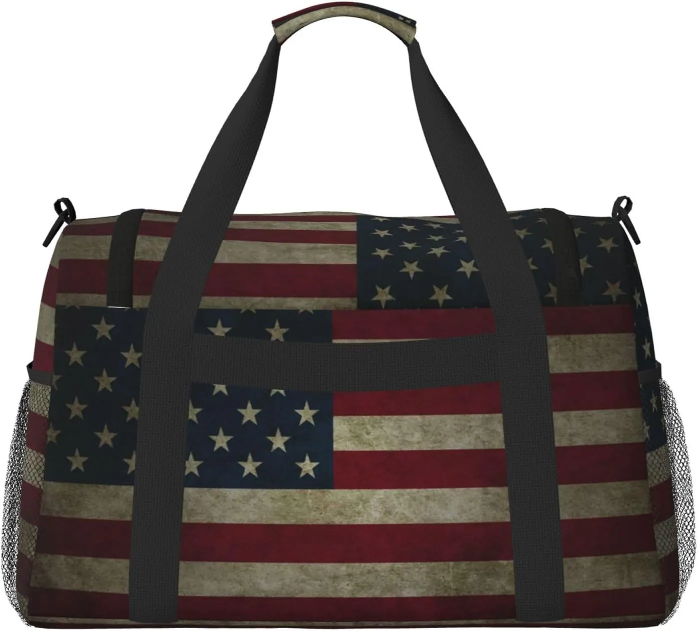 Usa Flag Travel Duffel Bag Large Foldable Waterproof Overnight Bag For Beach Swim Bags Pool Sports Gym