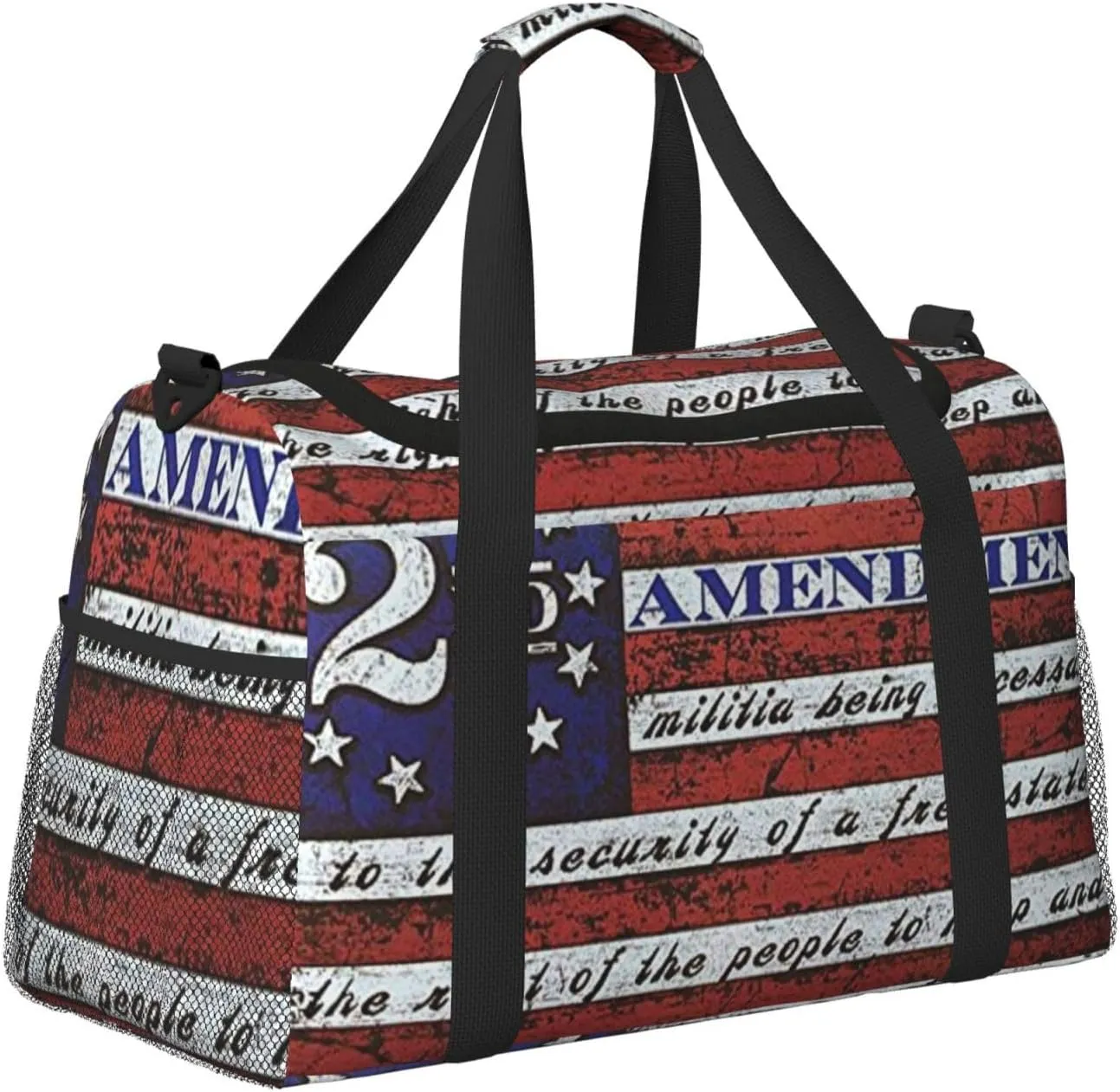 Usa Flag Travel Duffel Bag Large Foldable Waterproof Overnight Bag For Beach Swim Bags Pool Sports Gym